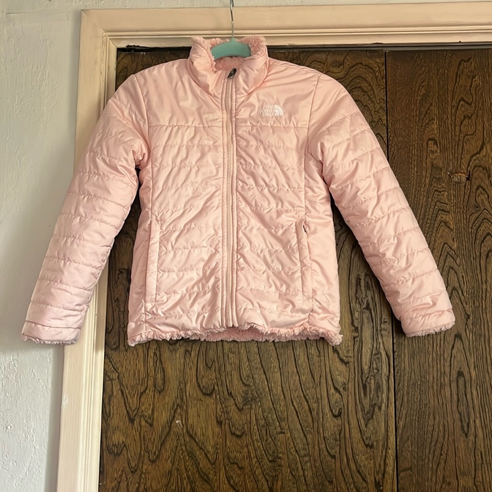 The North Face Girls Light Pink Puffer Jacket